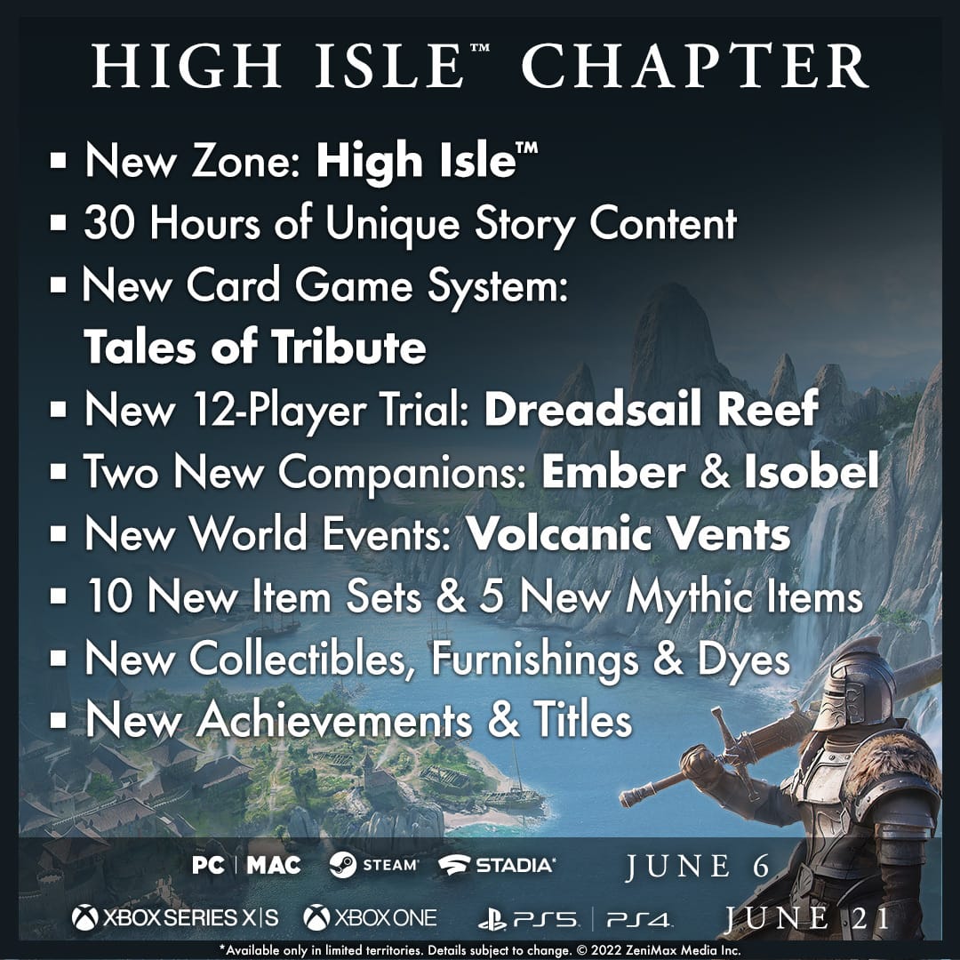 High Isle Chapter & Update 34 Are Now Accessible on the PC/Mac Public Test  Server (PTS) - The Elder Scrolls Online