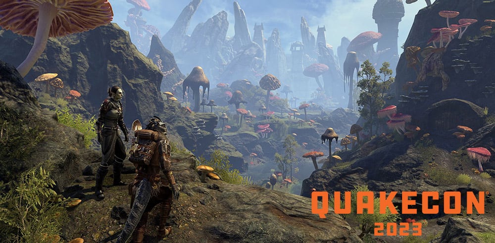在2023年QuakeCon特卖期间，以折扣价格购买《上古卷轴OL：死灵之地》与基础版游戏