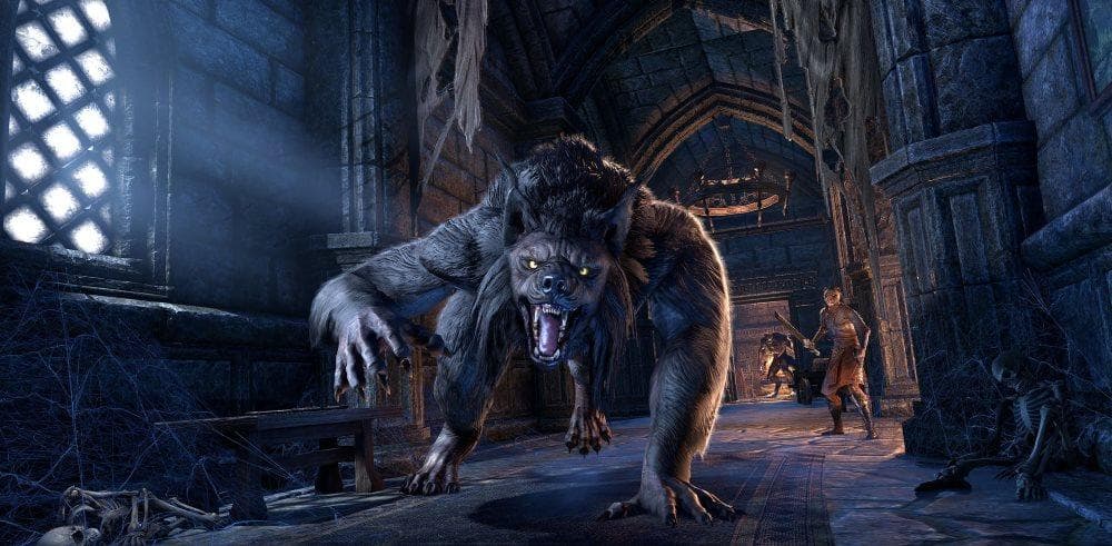 The next DLC for Elder Scrolls Online is Wolfhunter Dungeons and