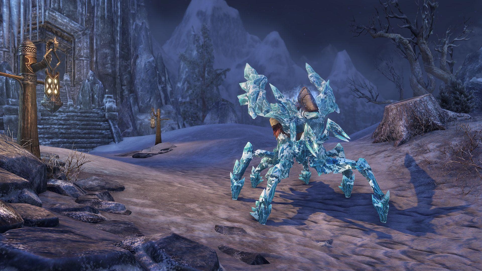 Frost Atronach Dwarven Spider mount.