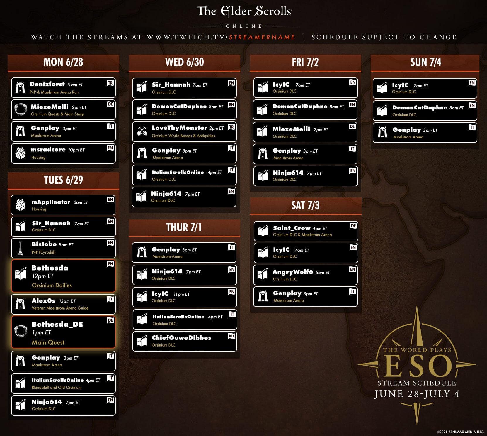 World Plays ESO Is Live! Check Out Our First Wave of Participants The