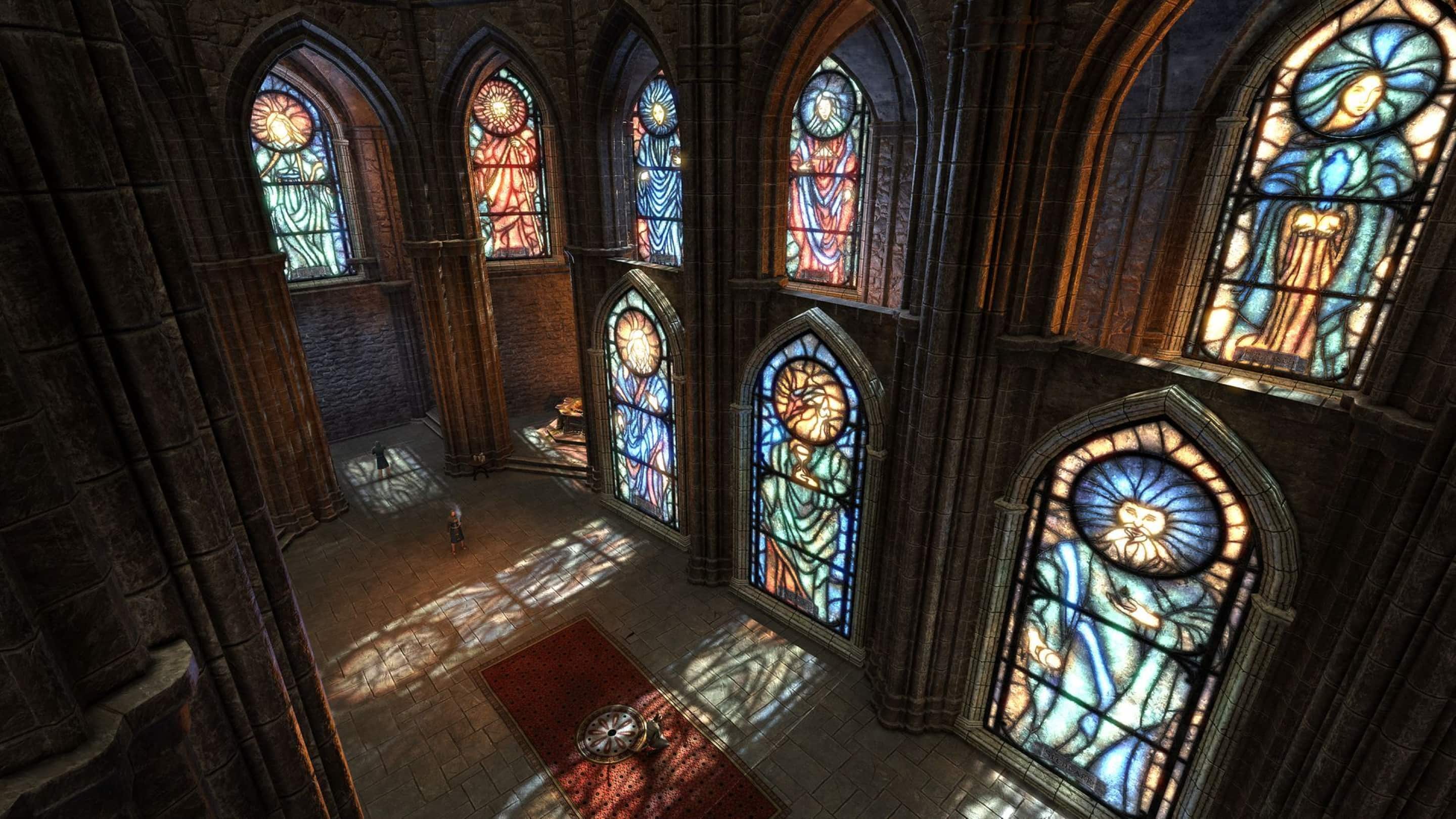elder scrolls stained glass
